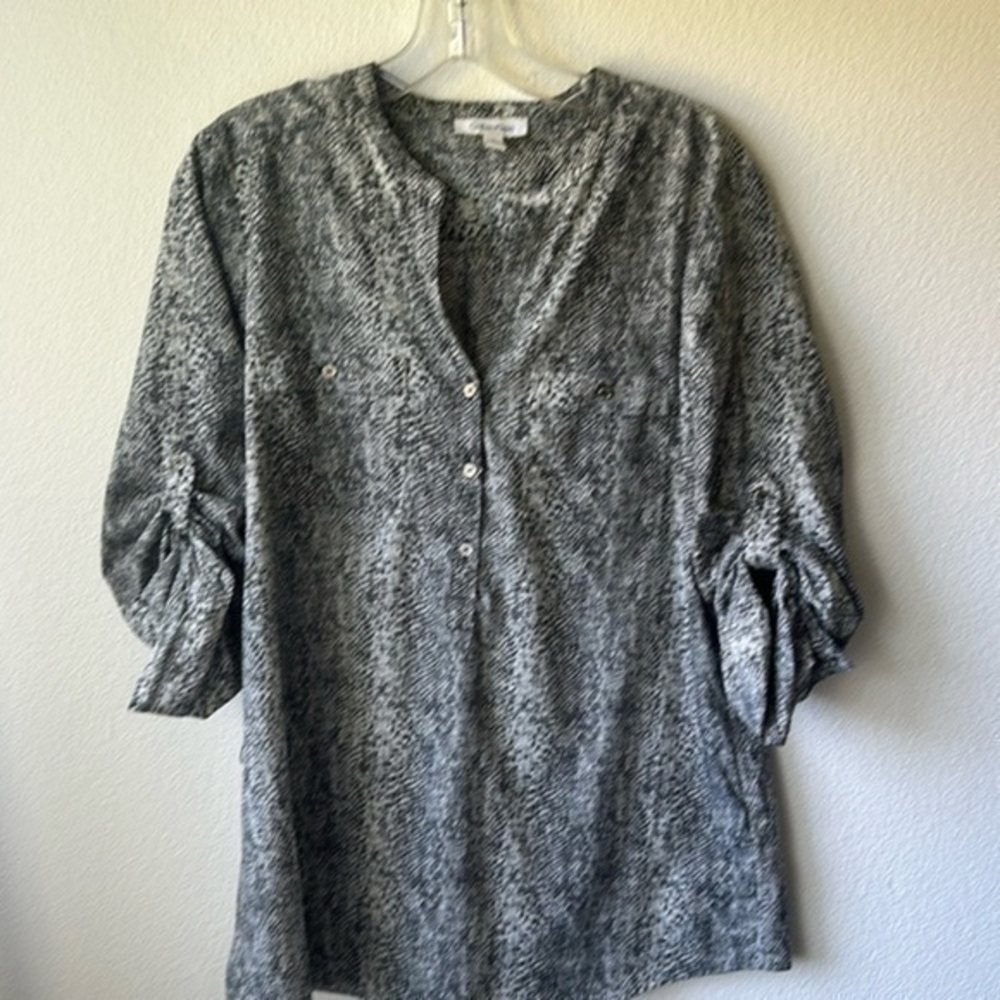 Calvin Klein top snake skin patterned size medium